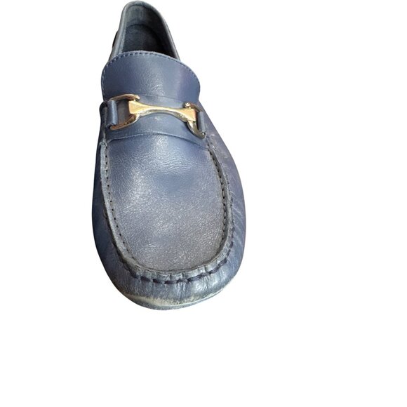 Mercanti Fiorentini Mens Blue Leather Slip-On Loafers Size 10M SKU8117 - Picture 8 of 15